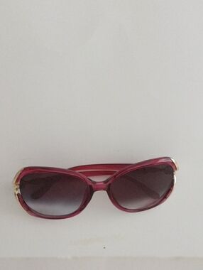 Women's Pink Oval Gradient Prescription Lens Sunglasses